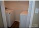 This laundry room features a washer and dryer at 331 Eastwood Dr, Salisbury, NC 28146