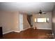 Inviting living room with hardwood floors and a staircase leading to upper level at 331 Eastwood Dr, Salisbury, NC 28146