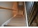A stairway leads to the second story of this home at 331 Eastwood Dr, Salisbury, NC 28146