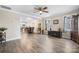 Open-concept layout features hardwood floors, natural light, and views into the dining area at 3722 Windy Pine Nw Ln, Hickory, NC 28601