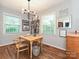 Charming dining room featuring hardwood floors, ample natural light, and a cozy table setup at 557 Wakefield Dr # A, Charlotte, NC 28209