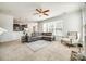 This open floor plan provides views of the kitchen and the Gathering room with lots of natural light at 5716 Langwell Ln, Charlotte, NC 28278