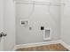 Well-equipped laundry area featuring all essential hookups, streamlining chores and ensuring convenience at 620 Millstream Dr, Rock Hill, SC 29732