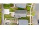 Birds eye view of the house showcasing the roof, yard, and surrounding neighborhood at 6707 Dunton St, Huntersville, NC 28078