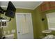 Bedroom showing wall-mounted TV, providing entertainment and maximizing space at 124 Hummingbird Cir, New London, NC 28127