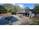 Backyard with inground pool, patio, and detached structure at 1404 Oakdale Rd, Rock Hill, SC 29730