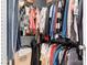 Walk-in closet with ample hanging space and storage for clothing and accessories at 141 Rose St, Mooresville, NC 28117