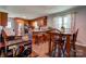 Open kitchen featuring a stainless steel refrigerator and stainless appliances and a dining area at 1410 Beverly Ave, Shelby, NC 28152