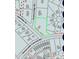 An aerial view of a property with a green outline, located near Huntersridge Rd and Huntersville-Concord Rd at 14600 Glendale Dr, Huntersville, NC 28078