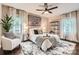 Inviting main bedroom featuring contemporary design, comfortable furnishings, and soft lighting for relaxation at 1702 Herrin Ave, Charlotte, NC 28205