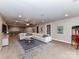 Basement with seating area, large screen TV, bar and finished ceilings at 1805 Axholme Ct, Waxhaw, NC 28173