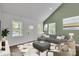 Comfortable living room showcasing a modern sofa, stylish rug, and ample natural light with an inviting atmosphere at 208 Spinners Dr, Cherryville, NC 28021