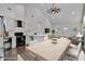 Spacious area showcasing an open layout with updated appliances, stylish furniture and ample natural light at 208 Spinners Dr, Cherryville, NC 28021