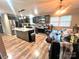 Spacious eat-in kitchen with dark cabinetry, stainless appliances, and an island at 2116 Dana Pl, Shelby, NC 28152