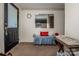Inviting foyer with decorative bench and 'Home' pillow, offering a cozy entrance into the home at 2144 Newhart Rd, Charlotte, NC 28214