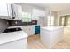 Bright kitchen with white cabinets, stainless appliances, and a center island at 2350 14Th Street Ne Ct, Hickory, NC 28601