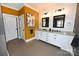 Bright bathroom with a double vanity, modern fixtures, and stylish decorative touches at 2757 Trent Ne Dr, Conover, NC 28613