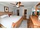 Bedroom featuring neutral walls, hardwood flooring, and an ensuite bathroom at 2757 Trent Ne Dr, Conover, NC 28613