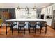 Beautiful open concept kitchen with a spacious island, sleek countertops, modern appliances, and stylish pendant lighting at 2757 Trent Ne Dr, Conover, NC 28613