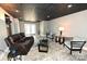 Finished basement featuring a cozy sitting area, french doors and recessed lighting at 2757 Trent Ne Dr, Conover, NC 28613
