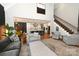 Spacious living room featuring high ceilings, an open floor plan, and seamless access to the kitchen at 2757 Trent Ne Dr, Conover, NC 28613