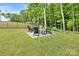Backyard firepit area creating an ideal space for outdoor gatherings at 3081 Montreaux Valley Dr, Fort Mill, SC 29707