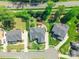Aerial view showcasing the homes, manicured lawns, and tree-lined streets within the neighborhood at 4333 Sawmill Trace Dr, Charlotte, NC 28213