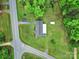 Scenic aerial view of a home surrounded by lush greenery and a spacious lawn at 4462 Flat Creek Rd, Heath Springs, SC 29058