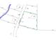 Map showing the plot of land available with key measurements, reference points, and boundaries at 5016 Woodwinds Ne Dr, Hickory, NC 28601