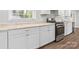 Well-lit kitchen with modern appliances, stylish countertops, and ample cabinet space at 6401 Montpelier Rd, Charlotte, NC 28210