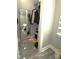 Walk-in closet providing clothing rods and shelving and a floor mirror for full view at 7428 Beaufort Cir, Charlotte, NC 28227