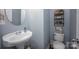 Cozy powder room with stylish fixtures and decor at 908 Carole Summey Dr, Dallas, NC 28034