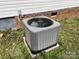Outdoor AC unit surrounded by lush greenery at 105 Branson Dr, Olin, NC 28660