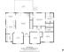 Detailed floor plan showcasing layout of main level with kitchen, living spaces and bedrooms at 1158 Waterford Dr, Hickory, NC 28602