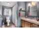 Functional bathroom with a shower and a window above the toilet for natural light at 119 Loray Ln, Statesville, NC 28625