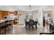 Cozy dining area featuring a table with classic chairs, adjacent to a well-equipped kitchen at 119 Loray Ln, Statesville, NC 28625