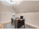 Dedicated office featuring a dark wood desk, ample lighting and neutral colors at 126 Top Flite Dr, Statesville, NC 28677