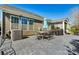 Outdoor patio area with dining set and grill, great for entertaining at 152 Blossom Ridge Dr, Mooresville, NC 28117