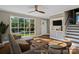 Bright living room with a large window and hardwood floors at 1766 Colony Rd, Rock Hill, SC 29730