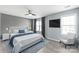 Elegantly furnished main bedroom with modern decor at 2059 Lennox Square Rd, Charlotte, NC 28210