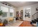 Bonus room with play table, staircase, and view into kitchen at 211 Hershel Lackey Rd, Lincolnton, NC 28092