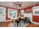 Charming dining room with hardwood floors, and a fireplace at 211 Hershel Lackey Rd, Lincolnton, NC 28092