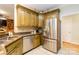 Updated kitchen featuring stainless steel appliances and granite countertops at 4925 Pageland Hwy, Monroe, NC 28112