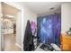Bathroom with shower and modern curtain at 705 Sumter St, Lancaster, SC 29720