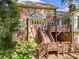 Spacious backyard featuring a multi-level deck perfect for outdoor entertaining at 10609 Oak Pond Cir, Charlotte, NC 28277