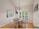 Charming breakfast area with vaulted ceilings, natural light and hardwood floors at 1317 Waynewood Dr, Waxhaw, NC 28173