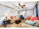 Warm and inviting living room with ample seating, and hardwood flooring at 147 Spring Shore Rd, Statesville, NC 28677