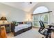 Charming bedroom featuring a daybed, vaulted ceiling, and a sunny window nook, creating a cozy retreat at 2077 Taney Way, Fort Mill, SC 29707