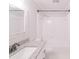 Bathroom with modern cabinets, a tub, and a large mirror at 212 Pine St, Rockwell, NC 28138