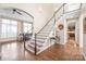 Bright foyer with hardwood floors, staircase, and high ceilings that create an inviting entrance at 3005 Dream Catcher Cir, Fort Mill, SC 29715